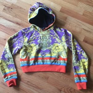 Versace crop hoodie size 12